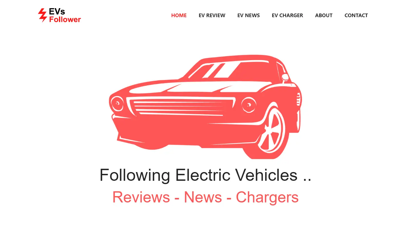 EVsFollower Sample Website - Electric Vehicle Enthusiast Example by Sovels